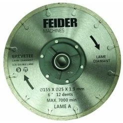 FEIDER Lame Pour Scie Double FDL155DB