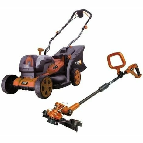 Tondeuse Sans Fil 2x20V 35cm + Coupe Bordure 20V Feider FTDCB20V-4A 1 Tondeuse Sans Fil 2x20V 35cm + Coupe Bordure 20V Feider FTDCB20V-4A