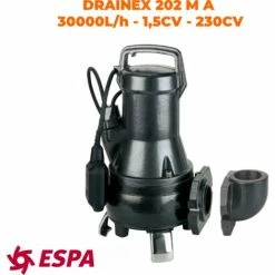 ESPA Pompe Submersible De Drainage Pour Eaux Usées DRAINEX 202 MA - 30.000L/h - 16,3m Max.
