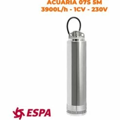 ESPA Pompe à Eau Submersible Pour L'approvisionnement En Eau ACUARIA 07S 5M - 3.900L/h - 59,2m Max.