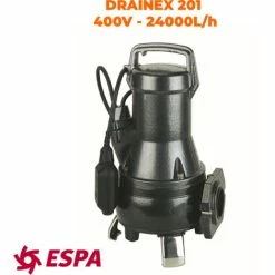 ESPA Pompe Submersible De Drainage Pour Eaux Usées DRAINEX 201 - 24.000L/h - 13,2m Max.