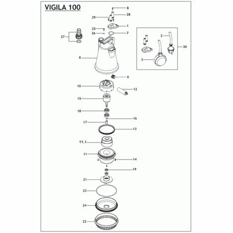 ESPA Pompe Portable Submersible Pour Les Eaux Usées VIGILA 100 M A - 5.700L/h - 5m Max. - 230V 4 ESPA Pompe Portable Submersible Pour Les Eaux Usées VIGILA 100 M A - 5.700L/h - 5m Max. - 230V – Image 4