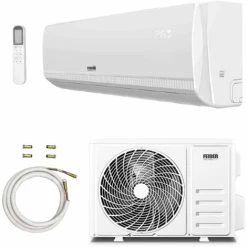 FEIDER Climatiseur Réversible Monosplit 30 M² 2600 W - Unité Intérieure 1 PAC - Unité Extérieure 1 Compresseur FC2600PAP4