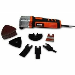 FEIDER FMT400 - Outil Multifonction 400 Watts - 56 Accessoires - 6 Vitesses - Poignée Soft Grip - Vitesse De