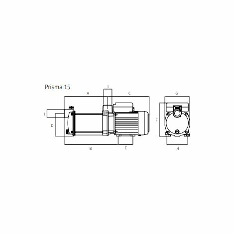 Espa Prisma – Pompe Centrifuge/A Horizontal Prisma-15/3-M 230 V 2 Espa Prisma – Pompe Centrifuge/A Horizontal Prisma-15/3-M 230 V – Image 2