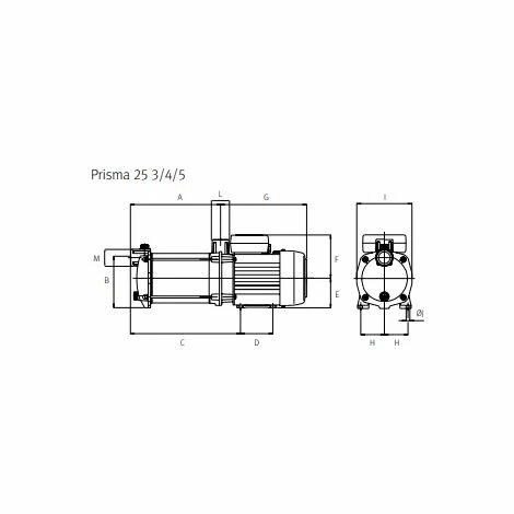 Espa Prisma - Pompe Centrifuge/a Horizontale Prisma-25/4-m 230v 4 Espa Prisma - Pompe Centrifuge/a Horizontale Prisma-25/4-m 230v – Image 4
