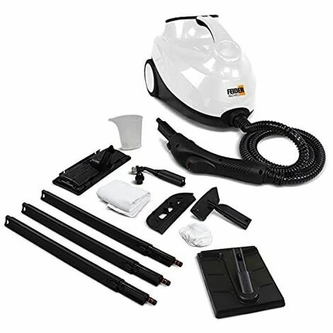 FEIDER FHNV2000 Nettoyeur Vapeur 2000W Pression 4 Bars Avec Accessoires - Utilisation Polyvalente - Nettoie En 1 FEIDER FHNV2000 Nettoyeur Vapeur 2000W Pression 4 Bars Avec Accessoires - Utilisation Polyvalente - Nettoie En