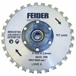 FEIDER Lame Pour Scie Double FDL185-CB